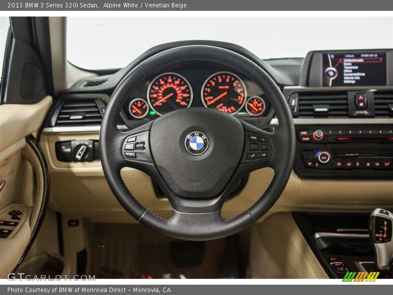 Alpine White / Venetian Beige 2013 BMW 3 Series 320i Sedan