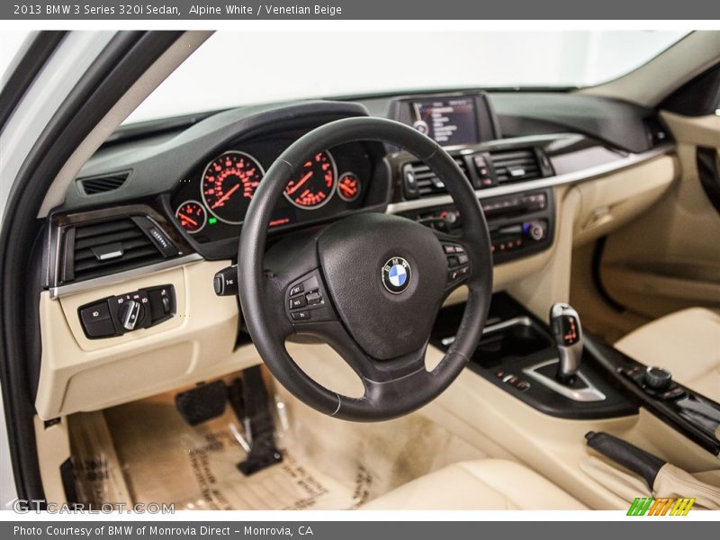 Alpine White / Venetian Beige 2013 BMW 3 Series 320i Sedan