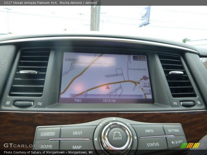 Navigation of 2017 Armada Platinum 4x4