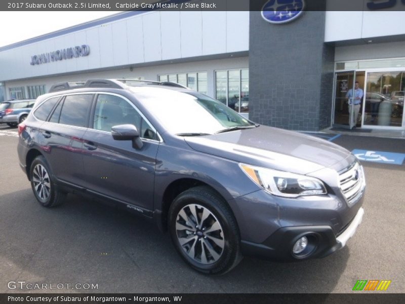 Carbide Gray Metallic / Slate Black 2017 Subaru Outback 2.5i Limited