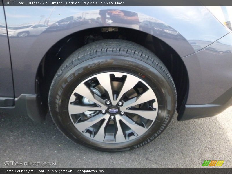 Carbide Gray Metallic / Slate Black 2017 Subaru Outback 2.5i Limited