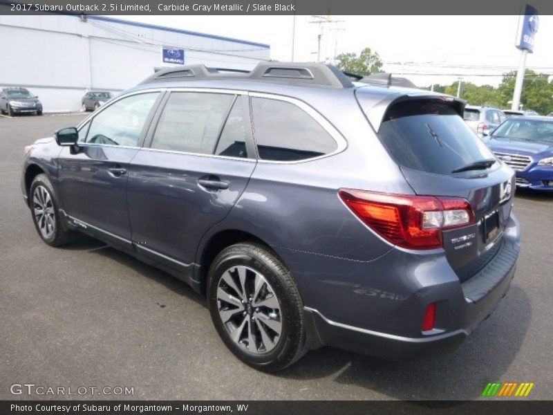 Carbide Gray Metallic / Slate Black 2017 Subaru Outback 2.5i Limited