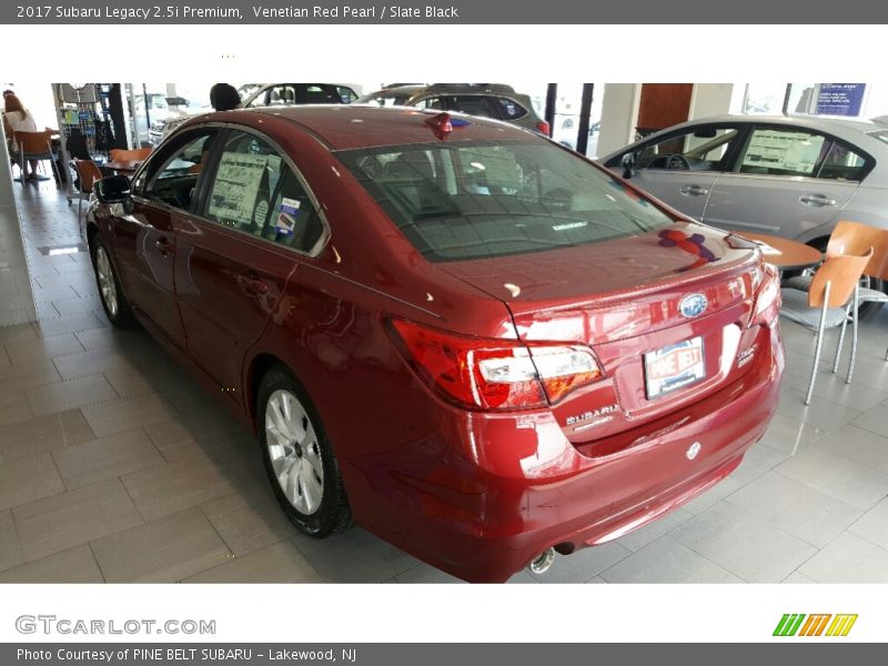Venetian Red Pearl / Slate Black 2017 Subaru Legacy 2.5i Premium