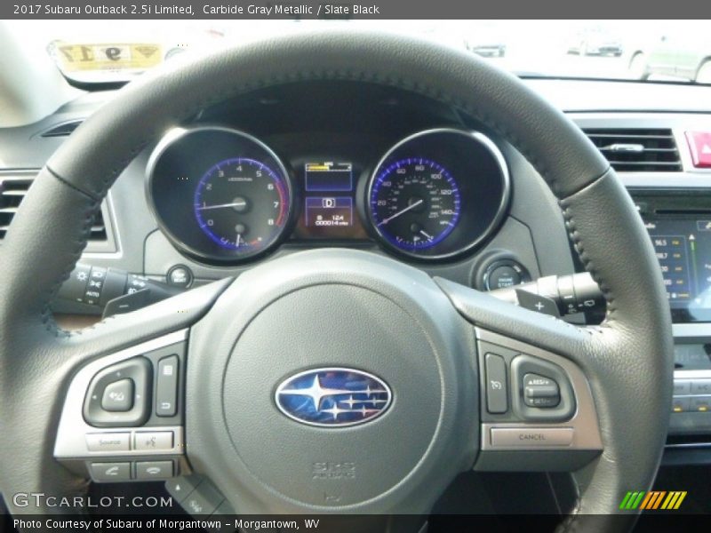 Carbide Gray Metallic / Slate Black 2017 Subaru Outback 2.5i Limited