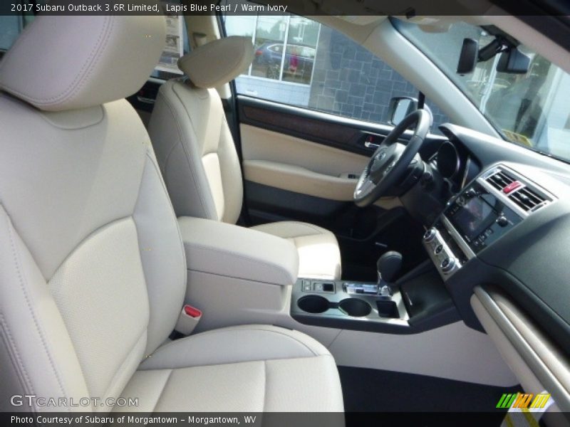 Lapis Blue Pearl / Warm Ivory 2017 Subaru Outback 3.6R Limited