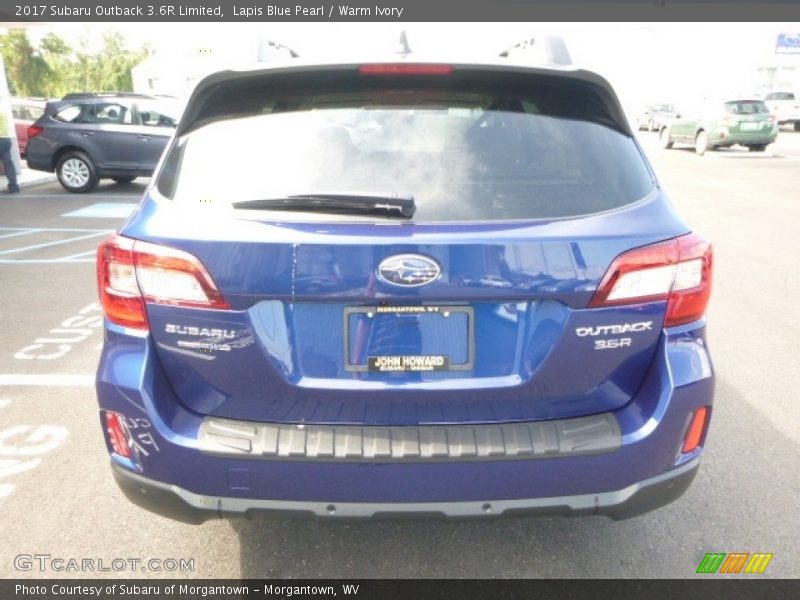 Lapis Blue Pearl / Warm Ivory 2017 Subaru Outback 3.6R Limited