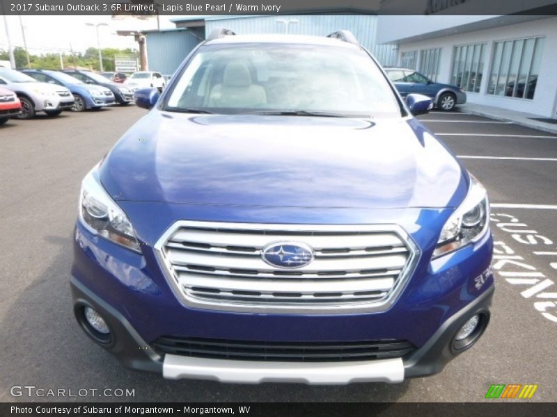 Lapis Blue Pearl / Warm Ivory 2017 Subaru Outback 3.6R Limited