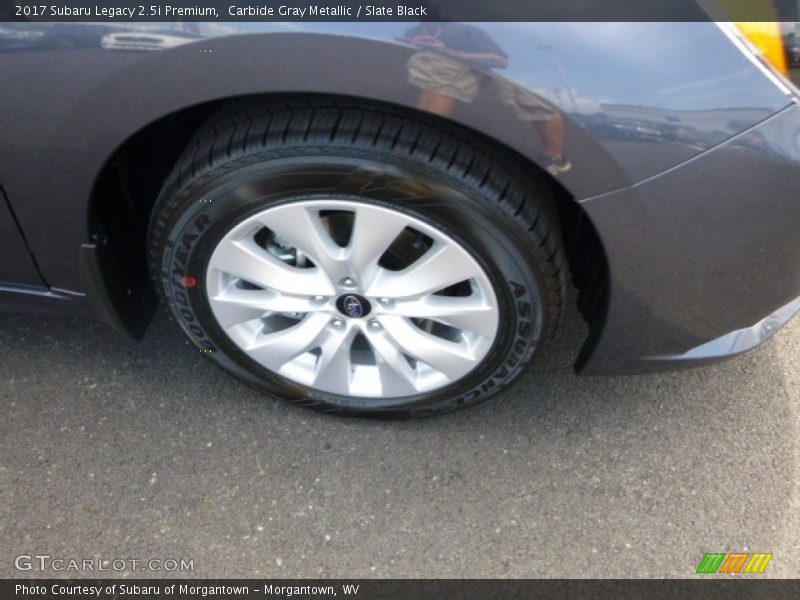 Carbide Gray Metallic / Slate Black 2017 Subaru Legacy 2.5i Premium