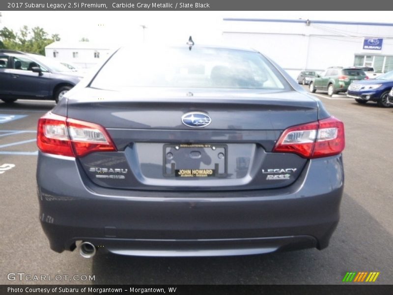 Carbide Gray Metallic / Slate Black 2017 Subaru Legacy 2.5i Premium