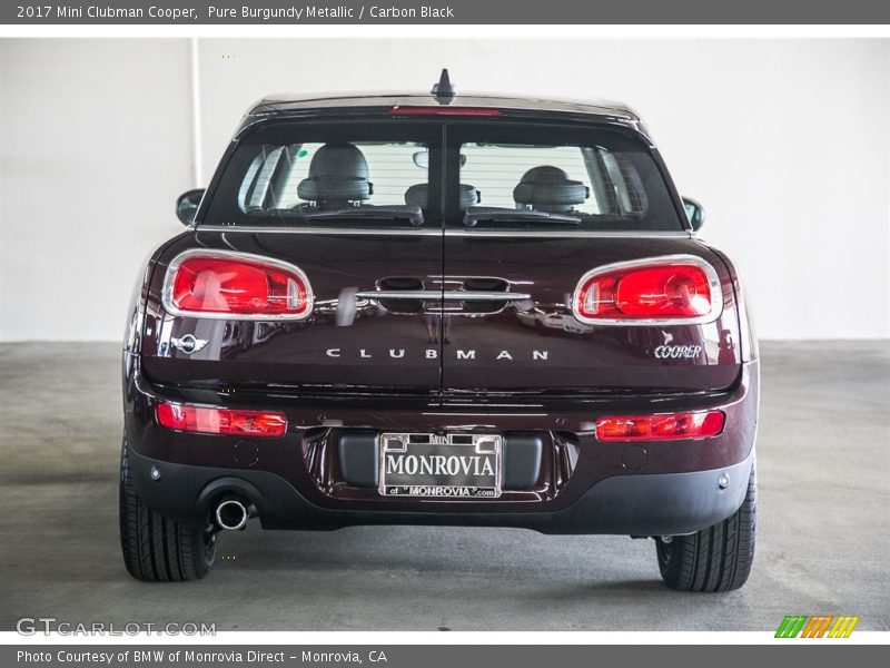 Pure Burgundy Metallic / Carbon Black 2017 Mini Clubman Cooper