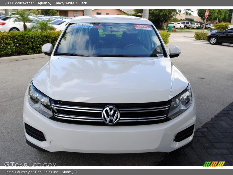 Candy White / Black 2014 Volkswagen Tiguan S