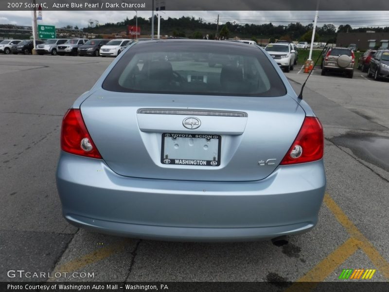 Azure Blue Pearl / Dark Charcoal 2007 Scion tC