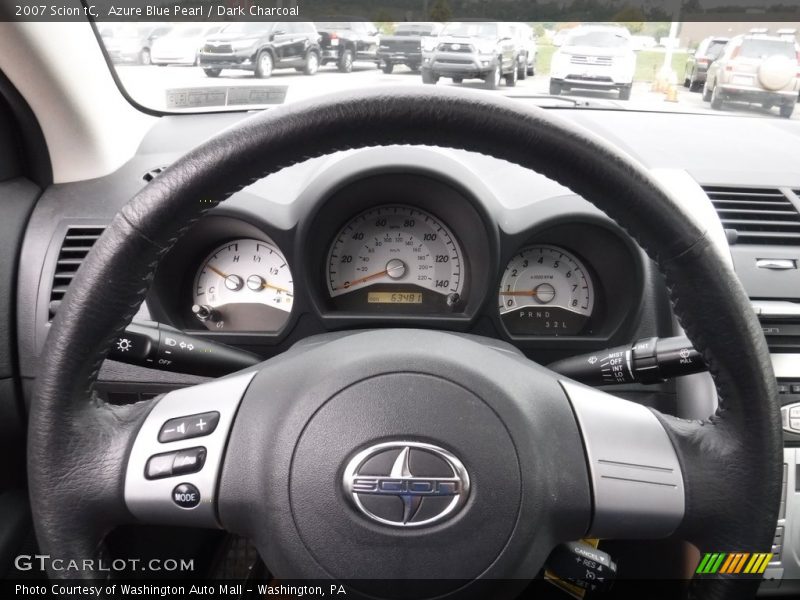 Azure Blue Pearl / Dark Charcoal 2007 Scion tC