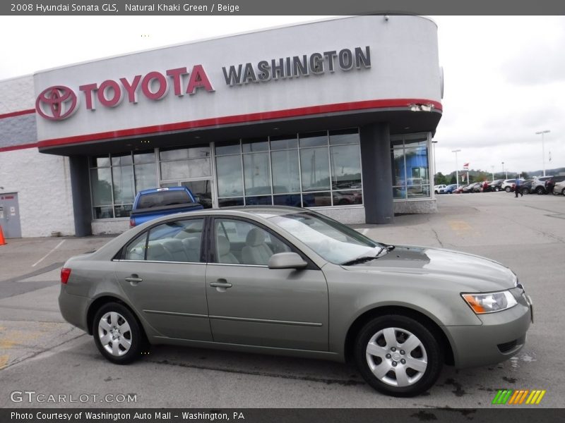 Natural Khaki Green / Beige 2008 Hyundai Sonata GLS