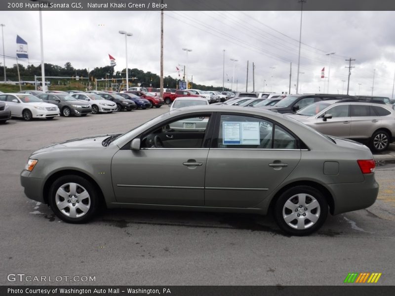 Natural Khaki Green / Beige 2008 Hyundai Sonata GLS