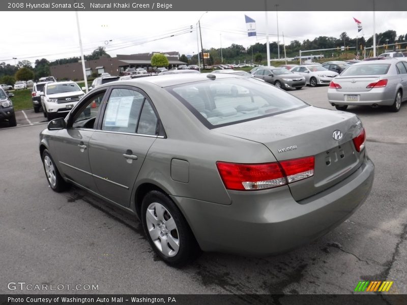 Natural Khaki Green / Beige 2008 Hyundai Sonata GLS
