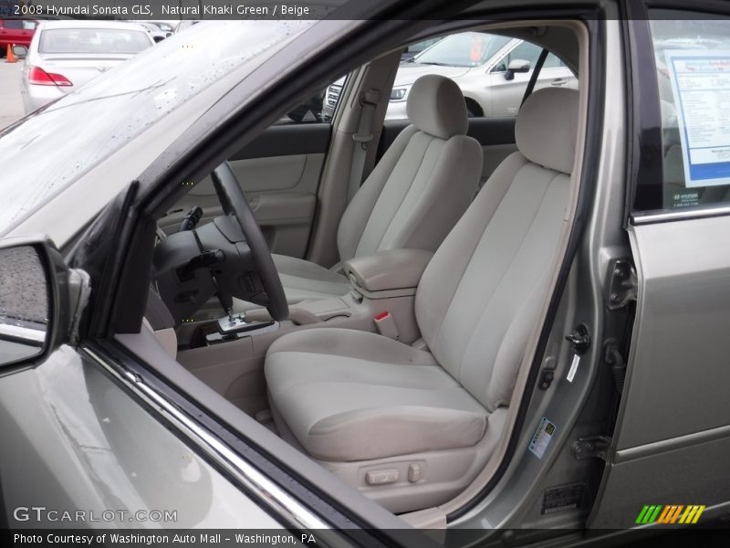 Natural Khaki Green / Beige 2008 Hyundai Sonata GLS
