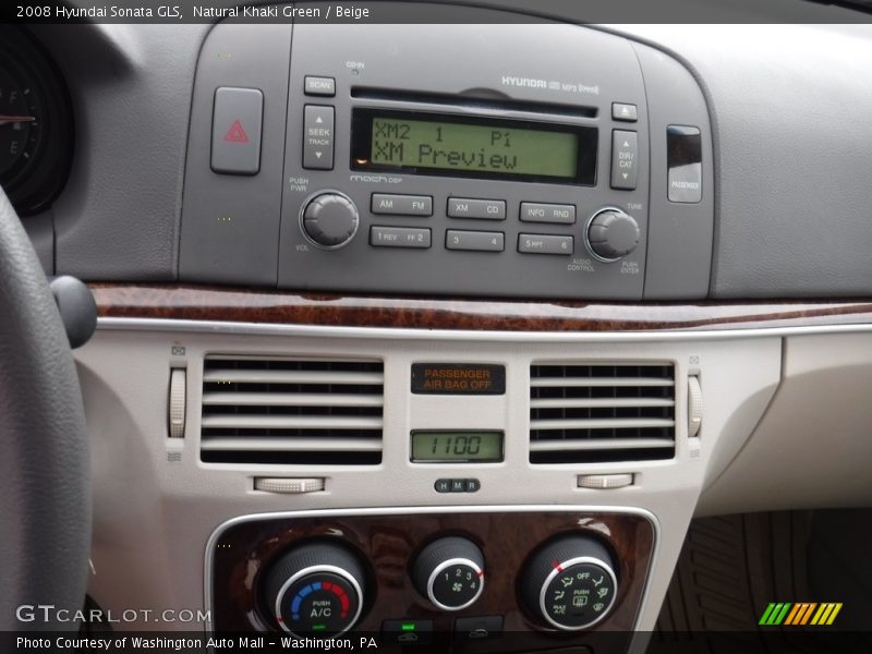 Natural Khaki Green / Beige 2008 Hyundai Sonata GLS