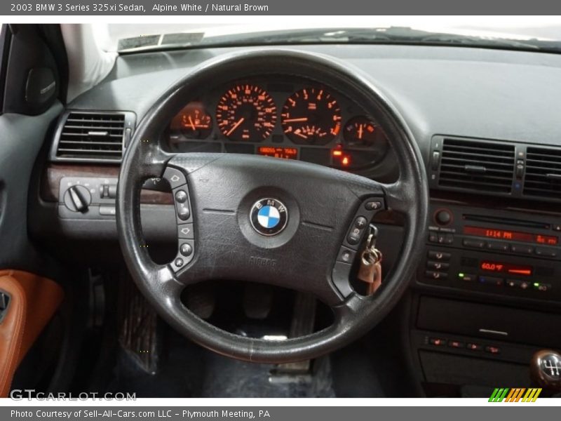 Alpine White / Natural Brown 2003 BMW 3 Series 325xi Sedan