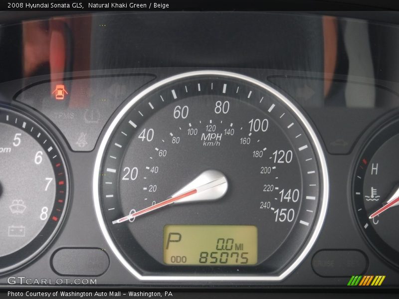 Natural Khaki Green / Beige 2008 Hyundai Sonata GLS