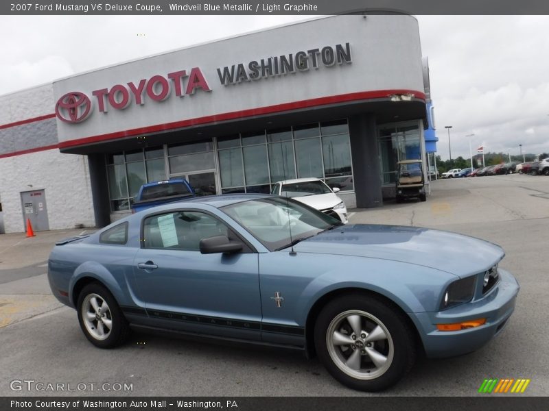 Windveil Blue Metallic / Light Graphite 2007 Ford Mustang V6 Deluxe Coupe