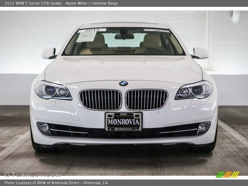 Alpine White / Venetian Beige 2013 BMW 5 Series 528i Sedan