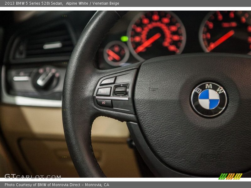 Alpine White / Venetian Beige 2013 BMW 5 Series 528i Sedan