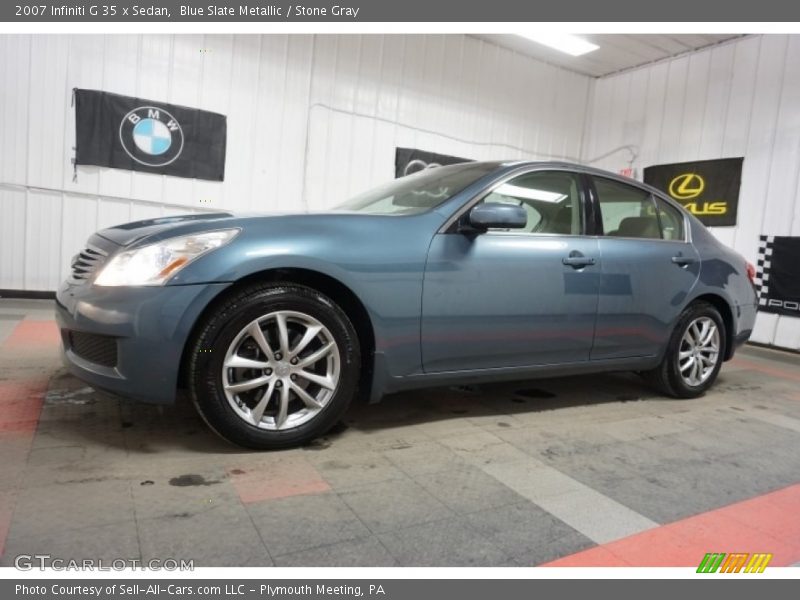 Blue Slate Metallic / Stone Gray 2007 Infiniti G 35 x Sedan