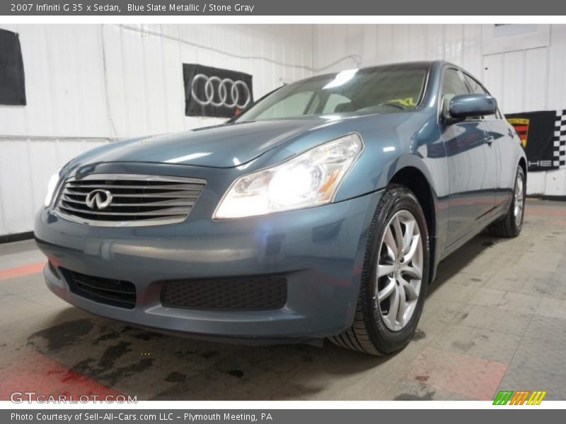 Blue Slate Metallic / Stone Gray 2007 Infiniti G 35 x Sedan