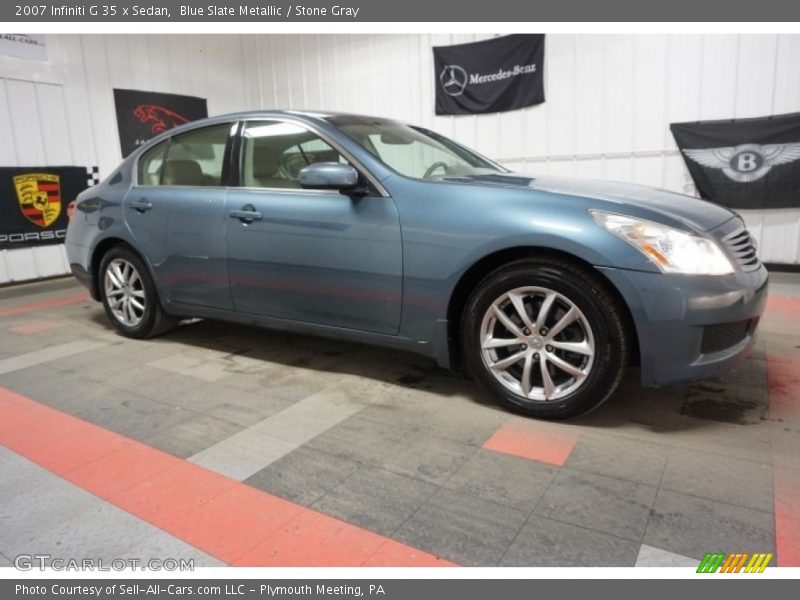 Blue Slate Metallic / Stone Gray 2007 Infiniti G 35 x Sedan