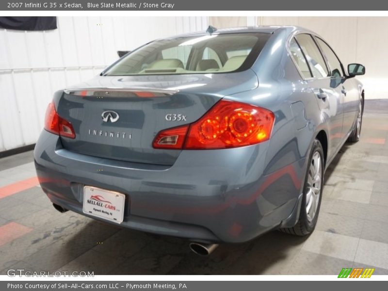 Blue Slate Metallic / Stone Gray 2007 Infiniti G 35 x Sedan