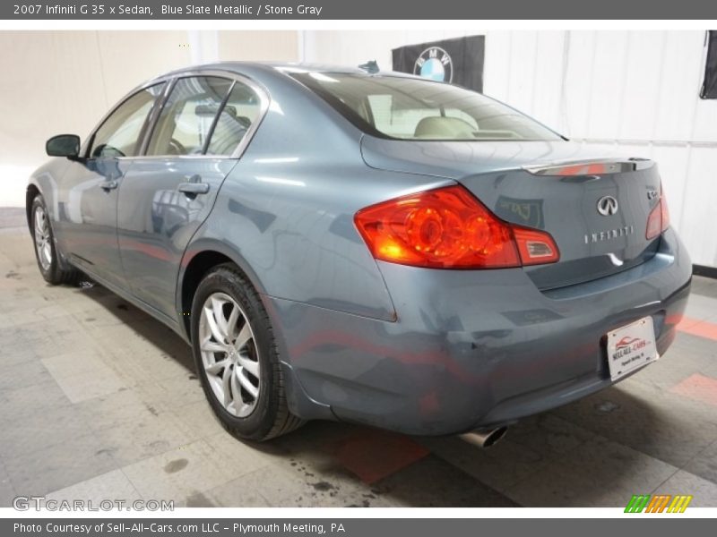 Blue Slate Metallic / Stone Gray 2007 Infiniti G 35 x Sedan