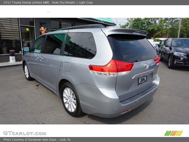 Silver Sky Metallic / Light Gray 2013 Toyota Sienna Limited AWD