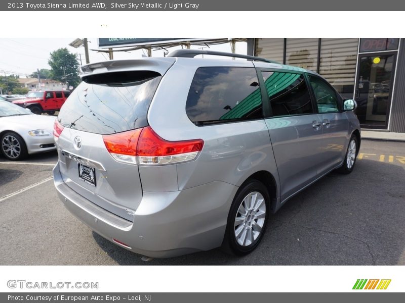 Silver Sky Metallic / Light Gray 2013 Toyota Sienna Limited AWD