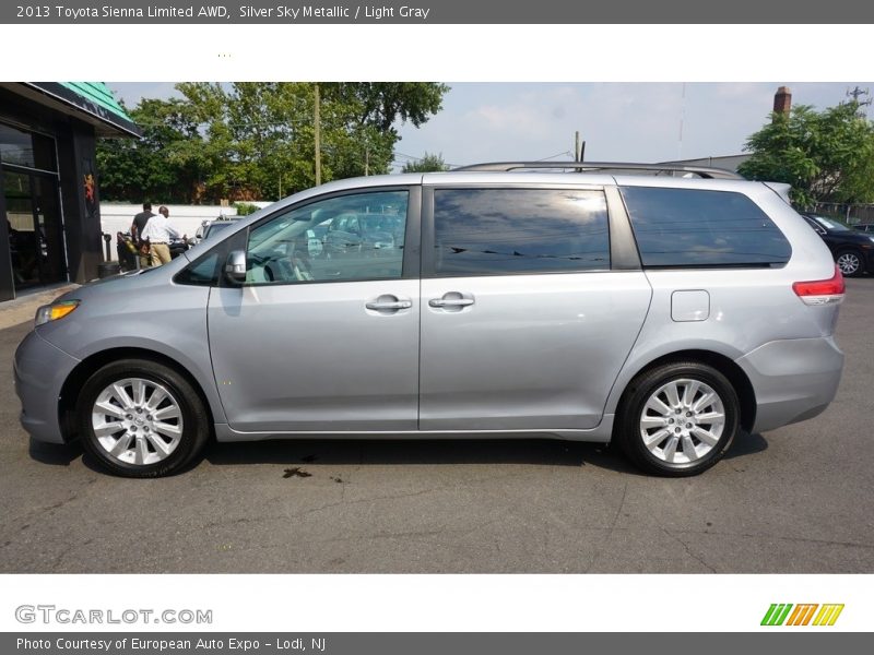 Silver Sky Metallic / Light Gray 2013 Toyota Sienna Limited AWD