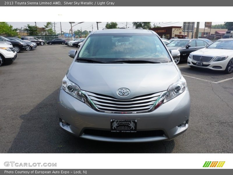 Silver Sky Metallic / Light Gray 2013 Toyota Sienna Limited AWD