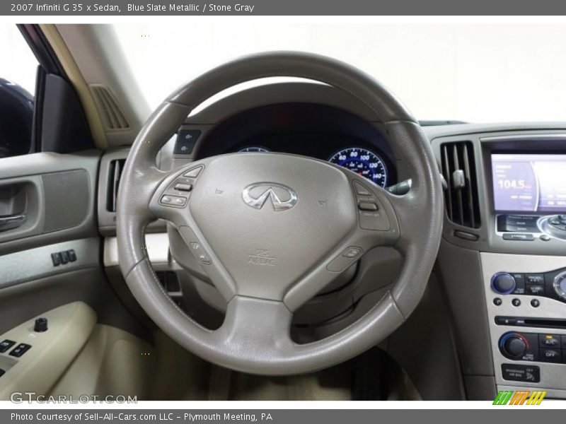 Blue Slate Metallic / Stone Gray 2007 Infiniti G 35 x Sedan