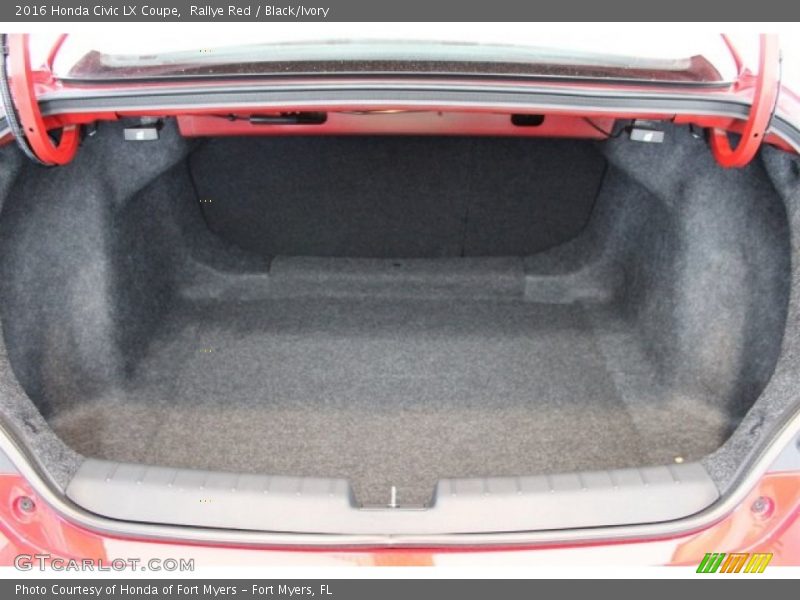 Rallye Red / Black/Ivory 2016 Honda Civic LX Coupe