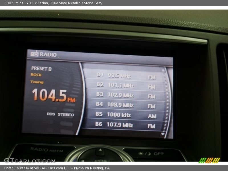 Blue Slate Metallic / Stone Gray 2007 Infiniti G 35 x Sedan