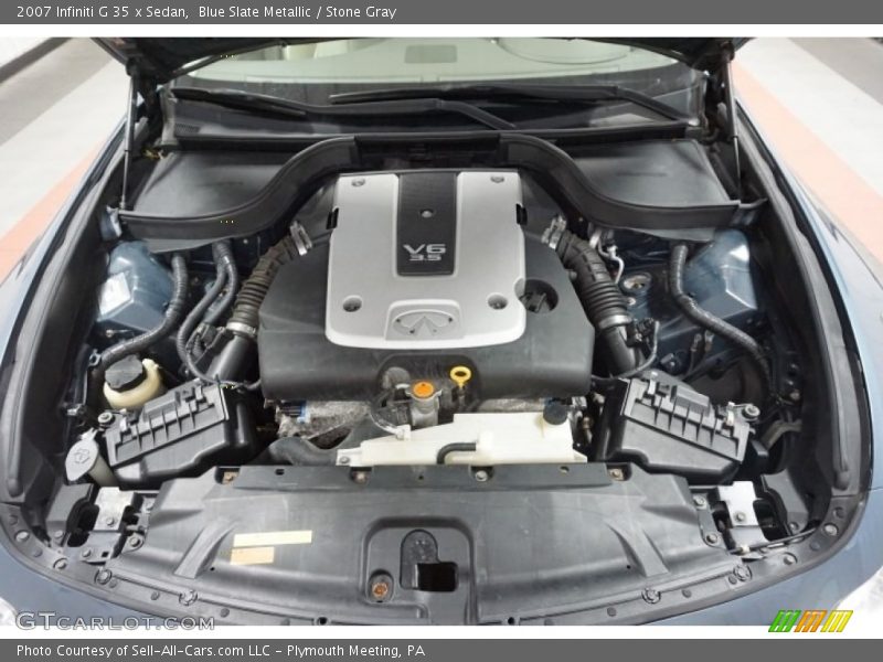 Blue Slate Metallic / Stone Gray 2007 Infiniti G 35 x Sedan
