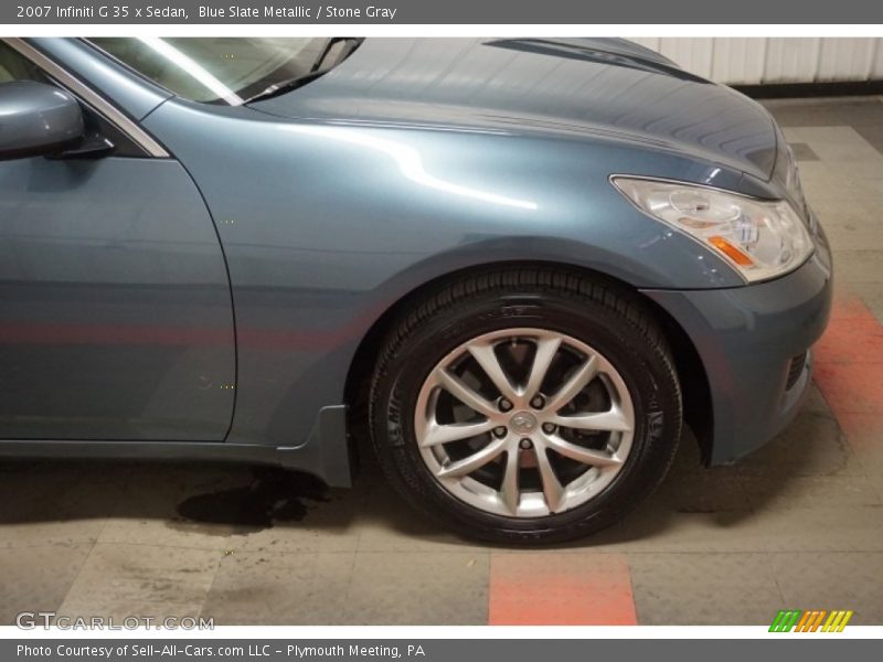 Blue Slate Metallic / Stone Gray 2007 Infiniti G 35 x Sedan