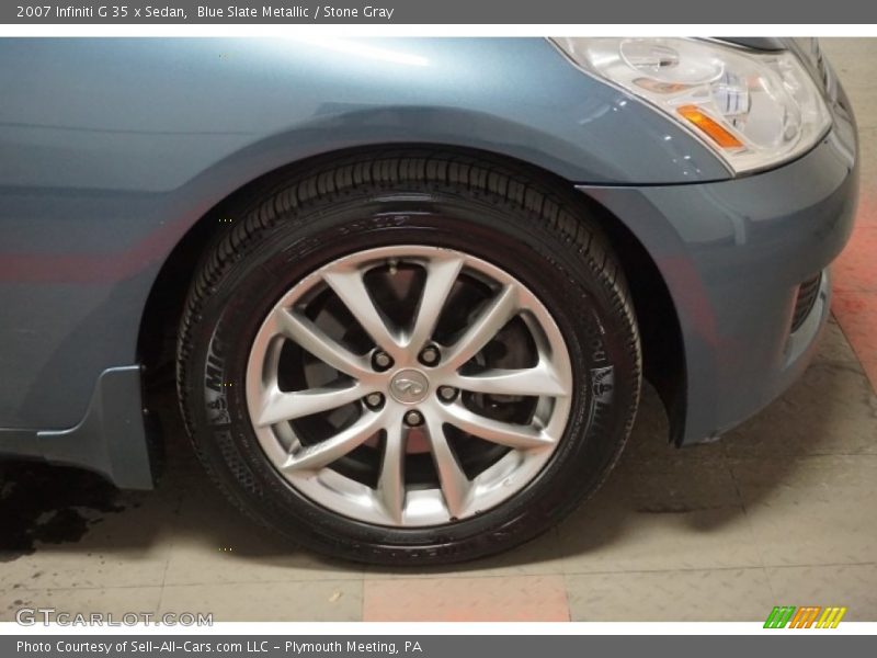 Blue Slate Metallic / Stone Gray 2007 Infiniti G 35 x Sedan
