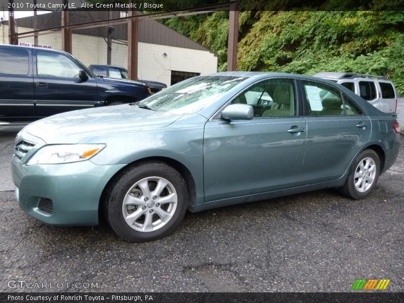 Aloe Green Metallic / Bisque 2010 Toyota Camry LE