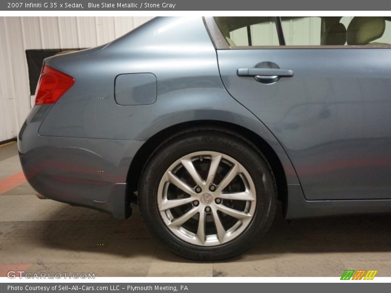 Blue Slate Metallic / Stone Gray 2007 Infiniti G 35 x Sedan