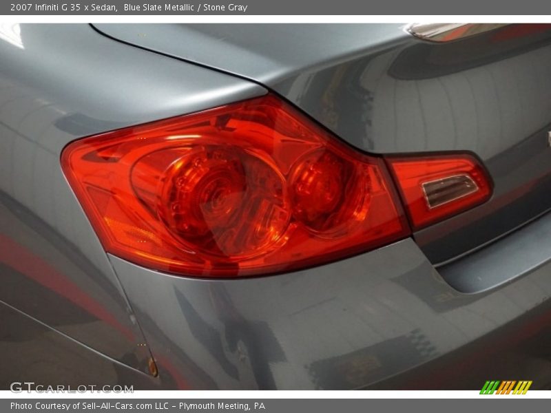Blue Slate Metallic / Stone Gray 2007 Infiniti G 35 x Sedan