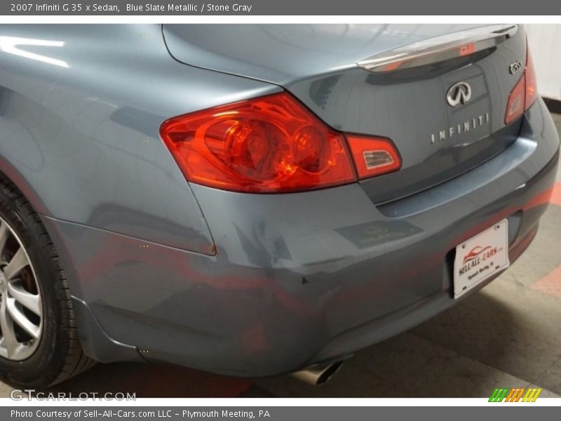 Blue Slate Metallic / Stone Gray 2007 Infiniti G 35 x Sedan