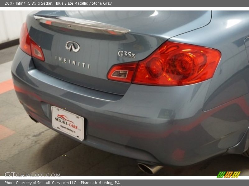 Blue Slate Metallic / Stone Gray 2007 Infiniti G 35 x Sedan