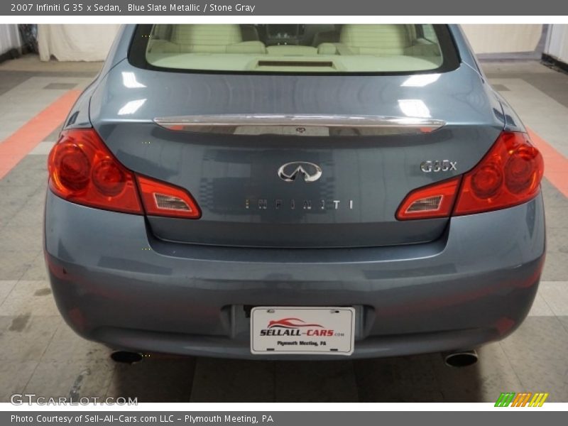 Blue Slate Metallic / Stone Gray 2007 Infiniti G 35 x Sedan