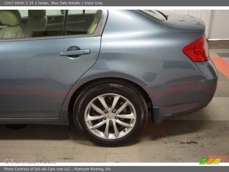 Blue Slate Metallic / Stone Gray 2007 Infiniti G 35 x Sedan