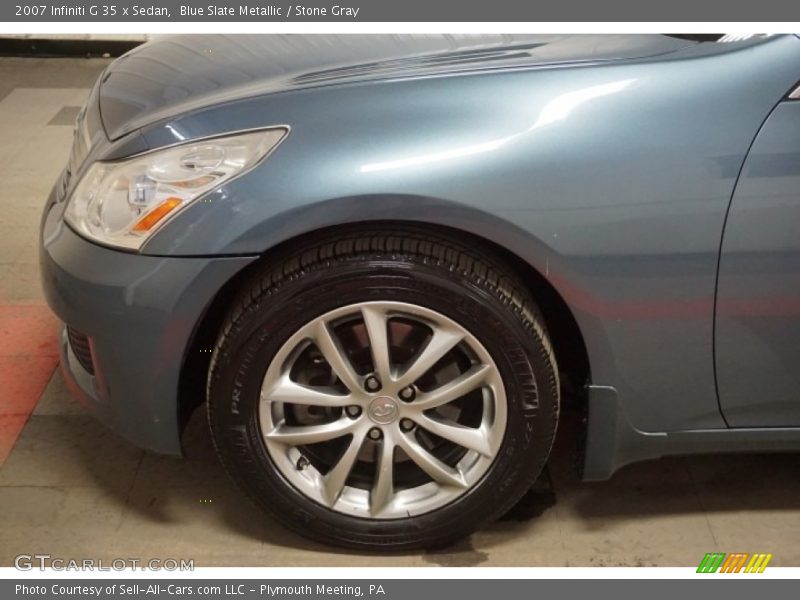 Blue Slate Metallic / Stone Gray 2007 Infiniti G 35 x Sedan